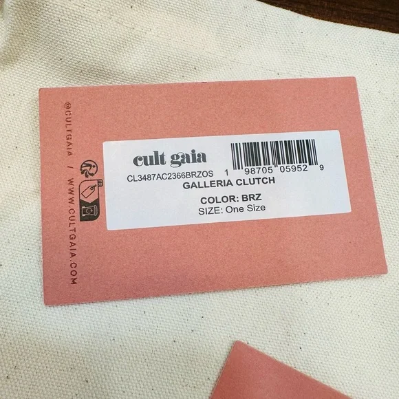 Cult Gaia Marble Brown Clutch - Picture 8 of 14